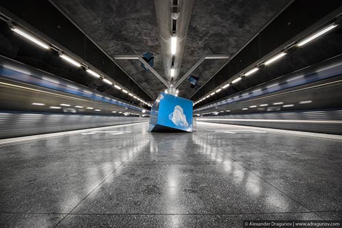 Александър Драгунов станциите на метрото в шведската столица Стокхолм