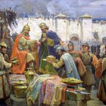 Хан Тервел и Юстиниан ІІ - Димитър Гюдженов (1960 г.)