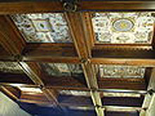 Част от запазения таван на палацо Ферантини