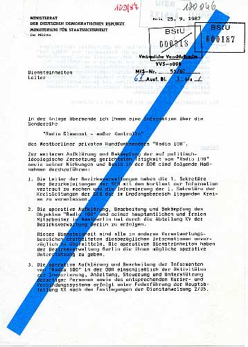 Писмото на Милке от 25.09.1987 година