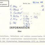 Акция ''Пламък'', ЩАЗИ и Олимпиадата в Мюнхен през 1972 година