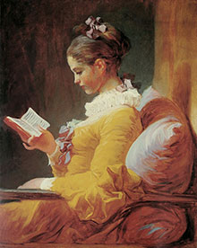 A Young Girl Reading by Jean-Honore Fragonard