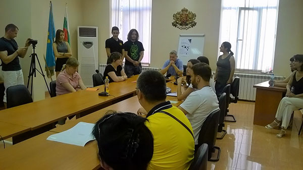 По време на дискусията с кмета на Разлог инж. Красимир Герчев